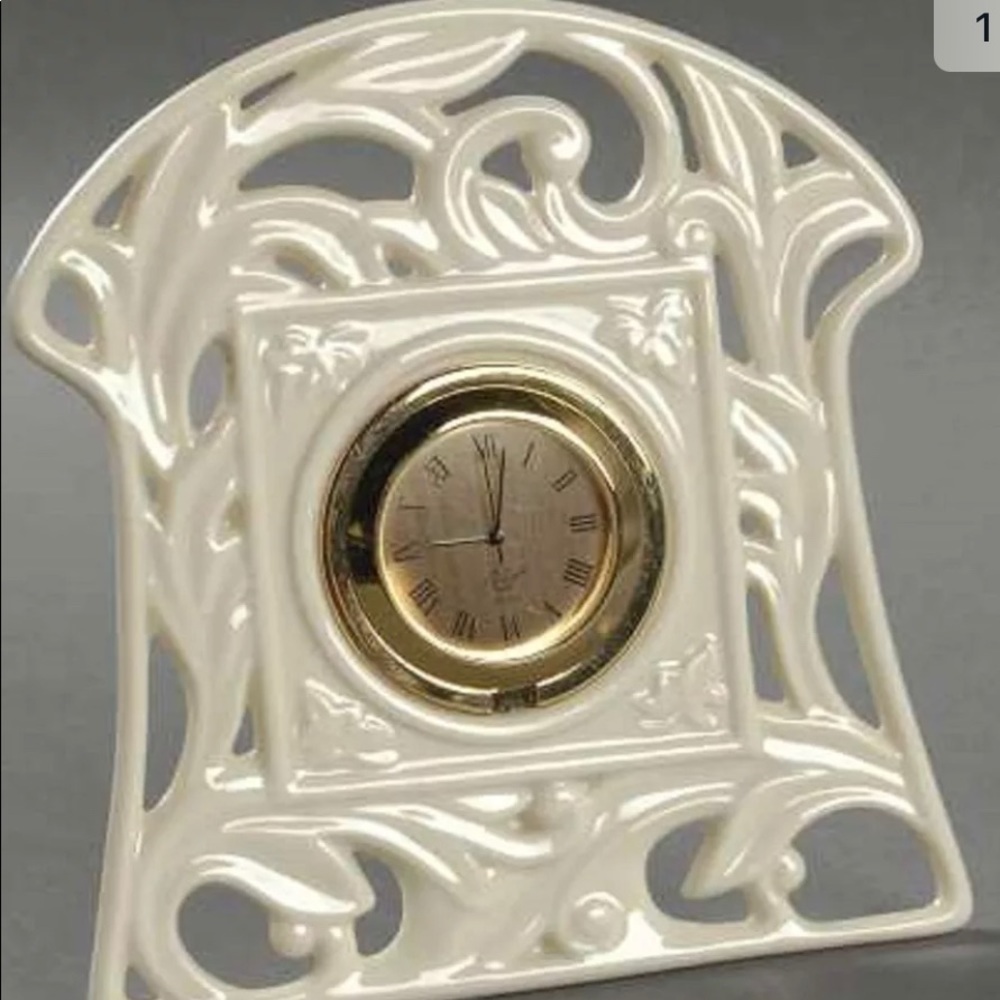 NIB Lenox Timely Traditions Arched Porcelain Clock